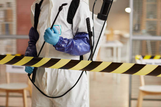 Professional Blood Cleanup technician working in Albany, WI